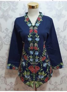 kebaya dark blue